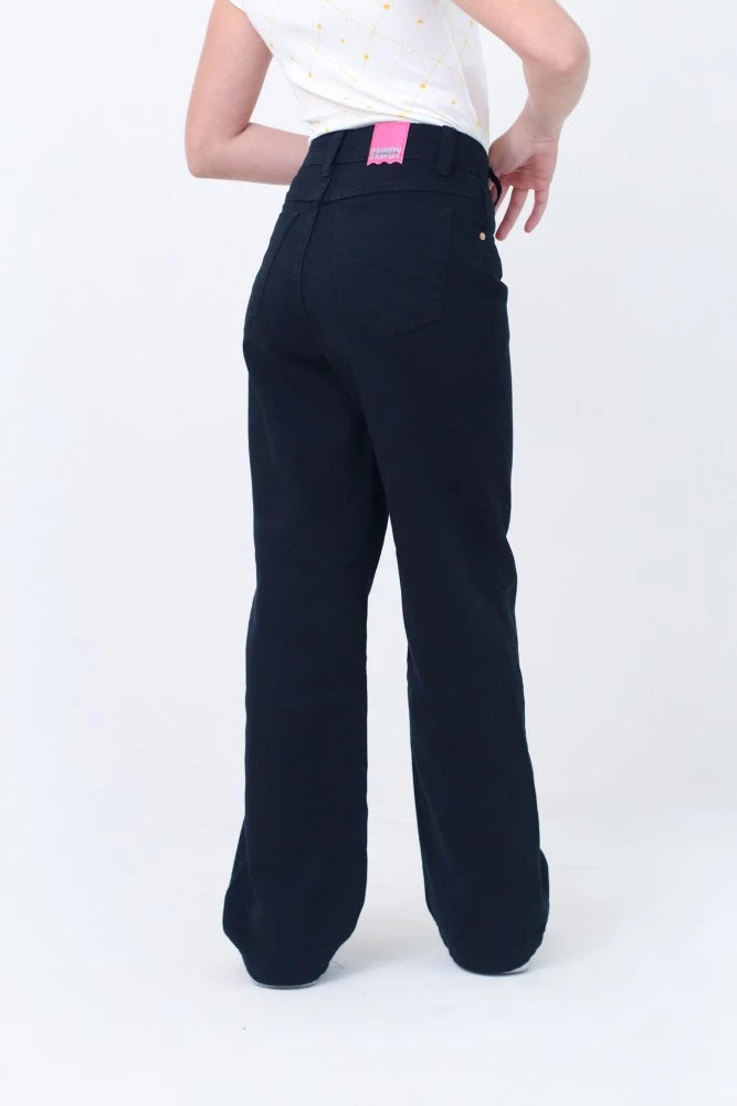 Calça wide leg preta