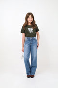 Calça wide leg juvenil