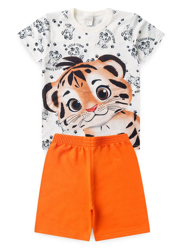 Conj.camiseta/moletom careca 1 ano