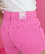 Short jeans rosa 10 anos
