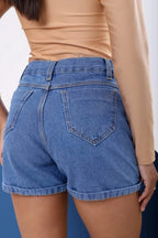 Short jeans delavê(8ANOS)