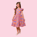 Vestido Julia laranja (6 anos)