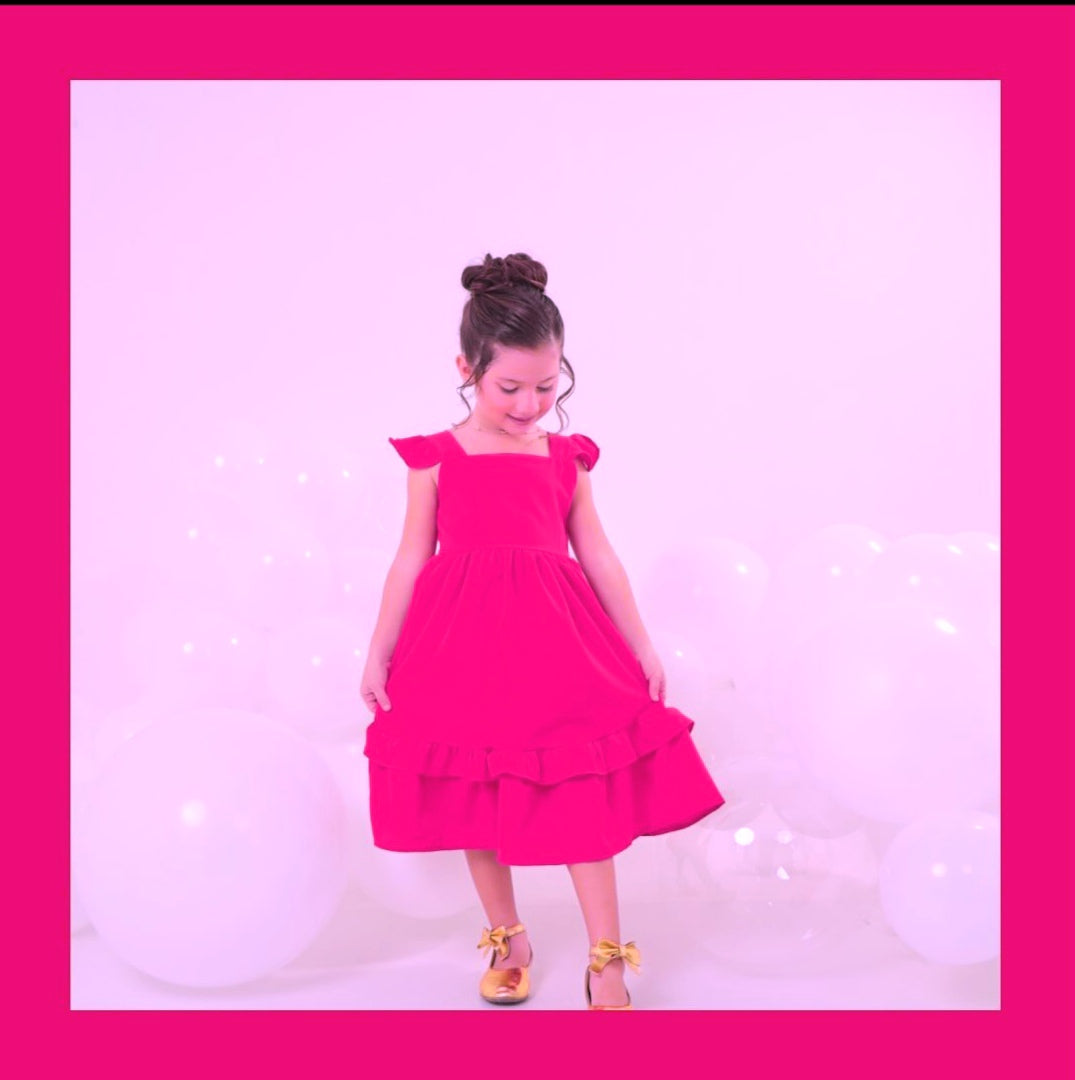 Vestido Ceci pink ( 6 ANOS) - 6 anos