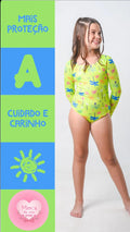 Maiô manga longa 1 ano