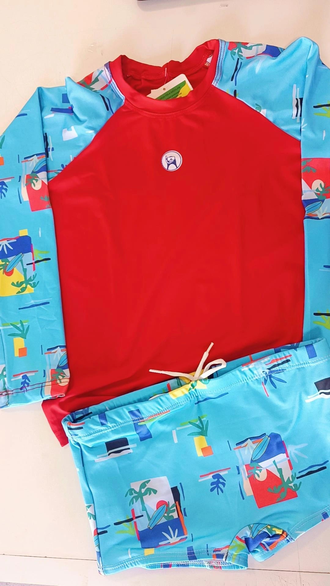 Conj. masculino juvenil(Estampa sortidas) - 10 anos vermelho