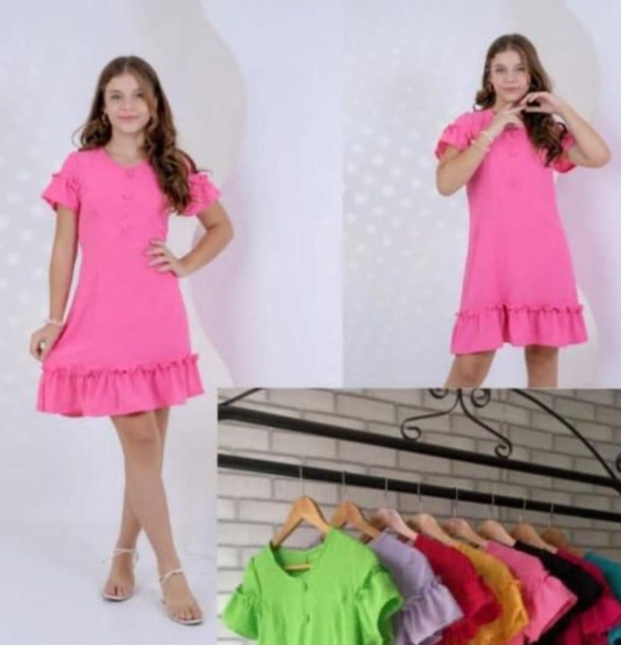 Vestido juvenil VERDE(16 anos)