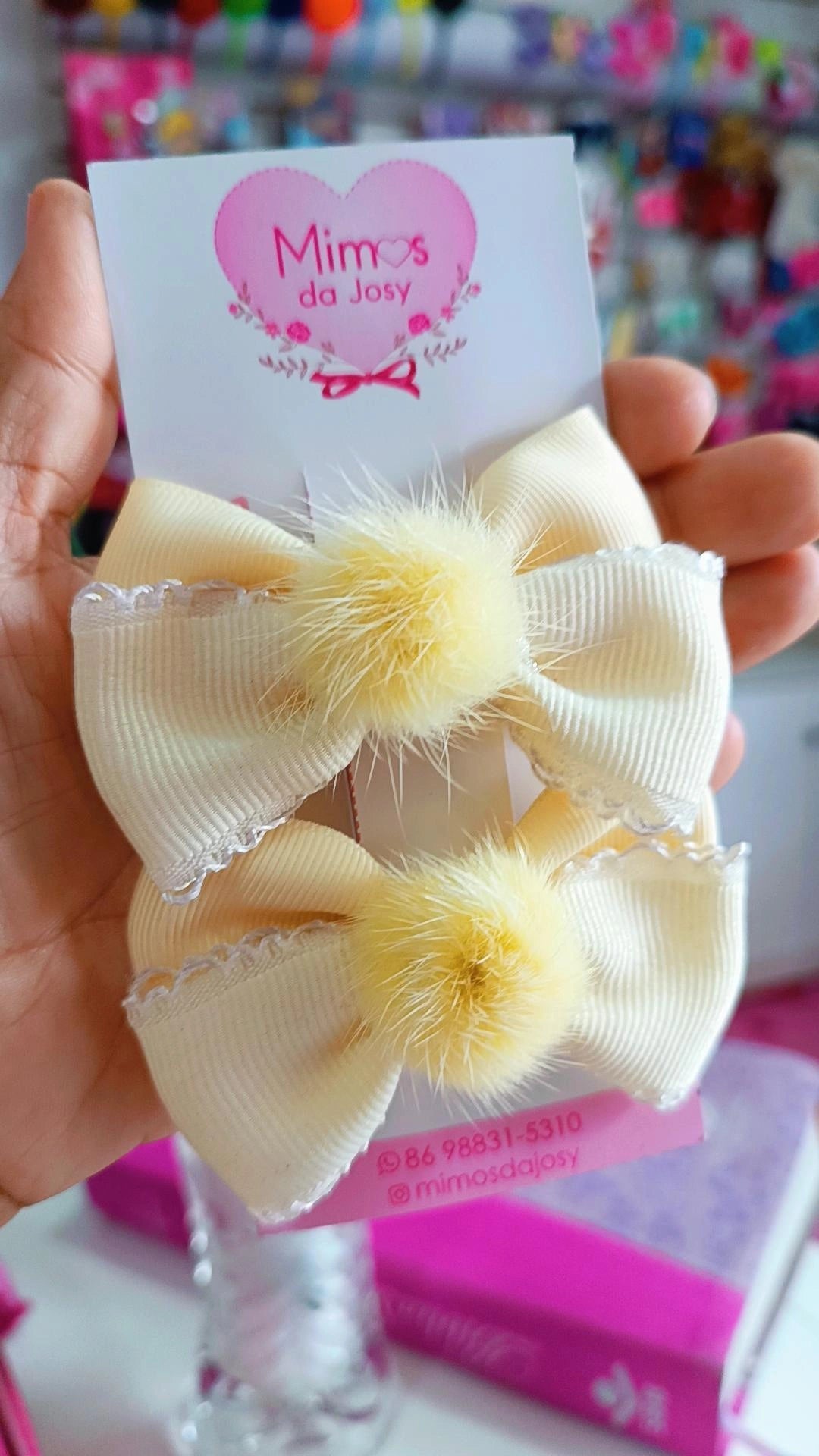 Duplinha pompom reto