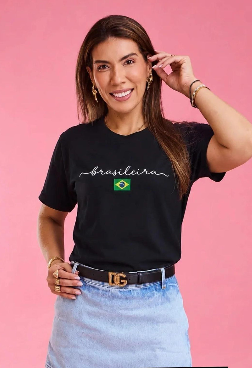 Blusa Brasileira juvenil adulto - Tam. P 12 anos