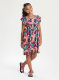 Vestido com manga 8anos