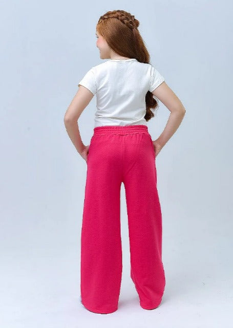 Calça wide leg moletom Tam.6|8 ANOS