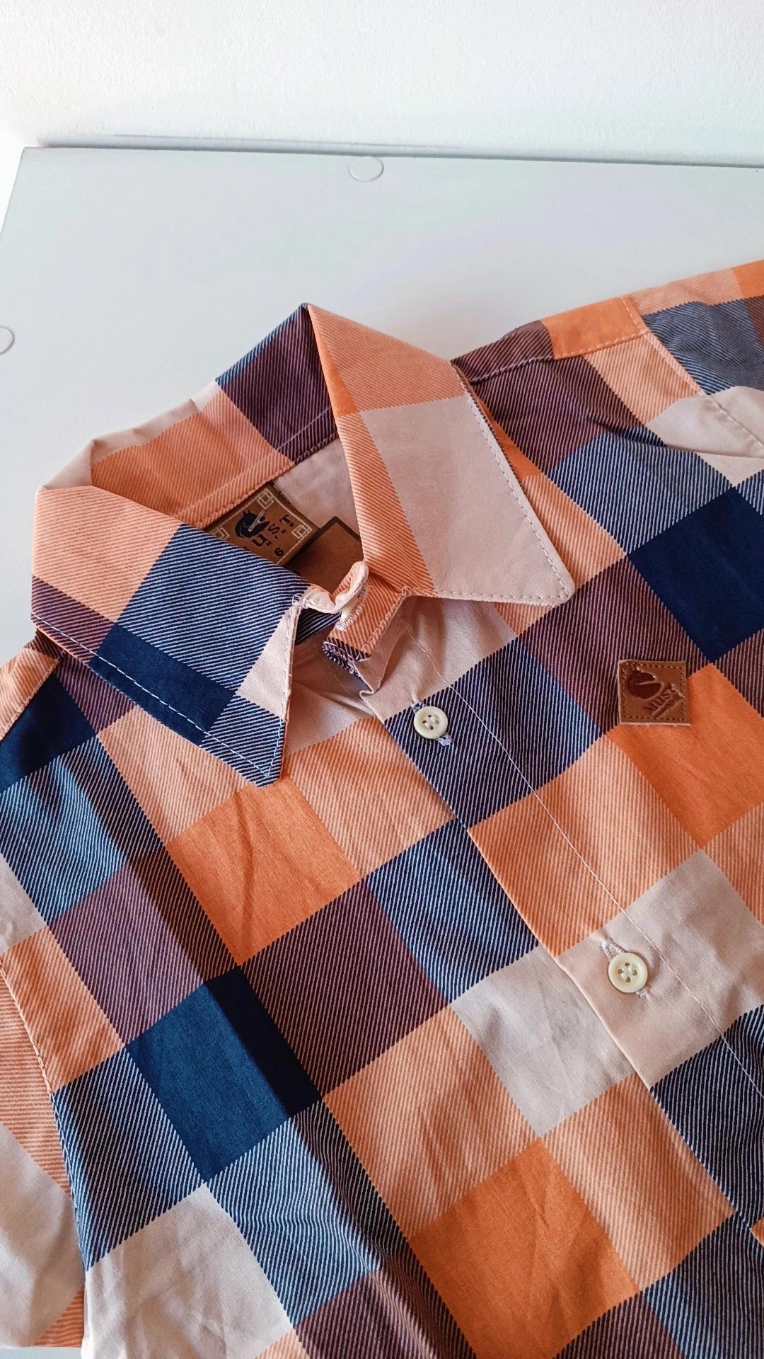 Camisa xadrez 6 anos