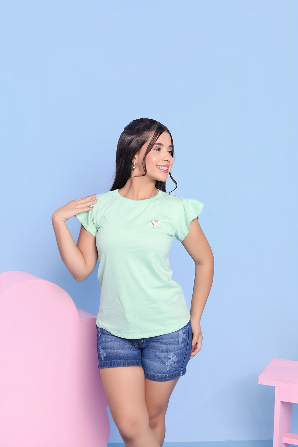 T-Shirt Sofia c/broche removivel