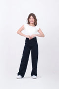 Calça wide leg preta