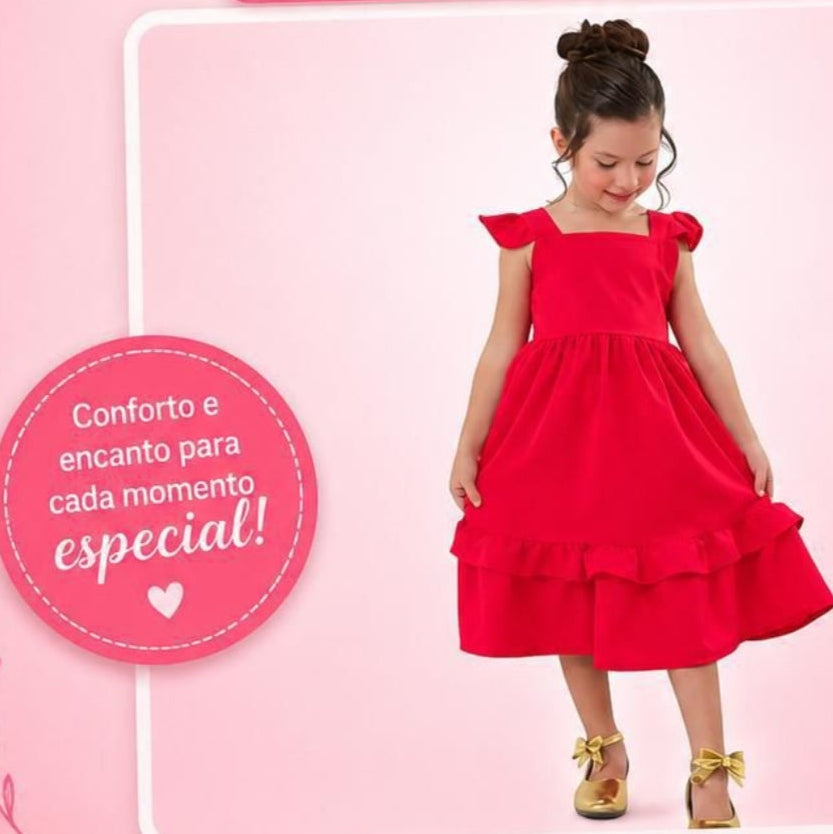 Vestido Ceci red (6/12 ANOS)