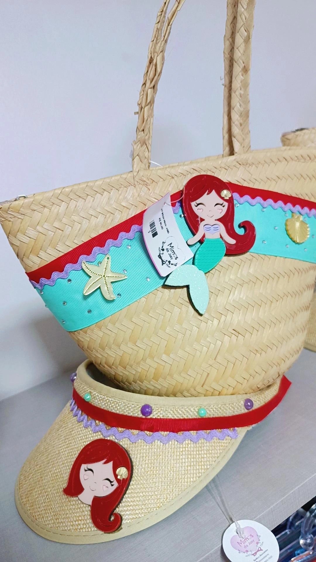 Kit bolsa viseira praia  Ariel