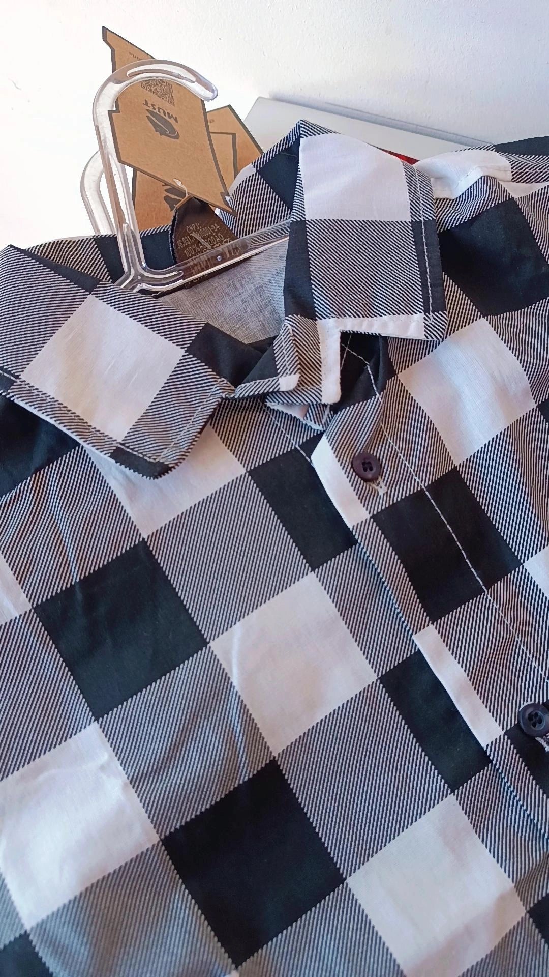 Camisa xadrez 2 anos