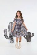 Vestido Ellen xadrez( 4/10ANOS)
