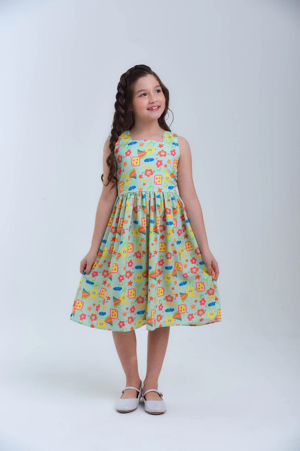 Vestido floral (6 anos) - 6 anos