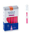 Marcador de texto fluorescente rosa