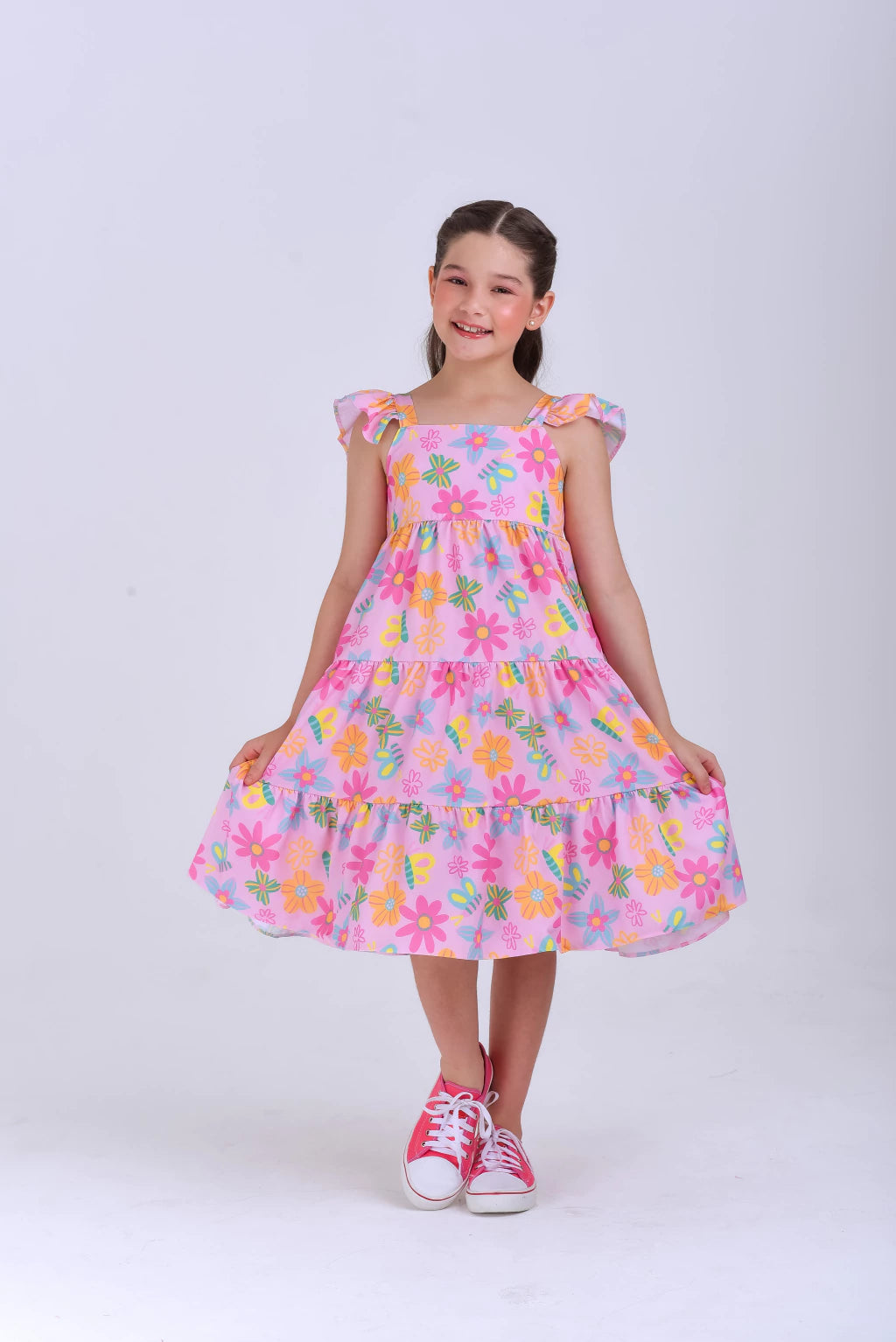 Vestido flower (4/6 anos)
