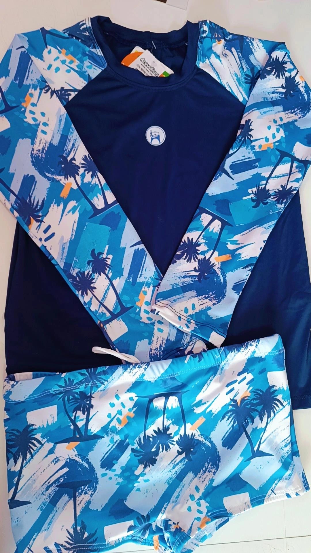 Conj. masculino juvenil(Estampa sortidas) - 12 anos azul marinho