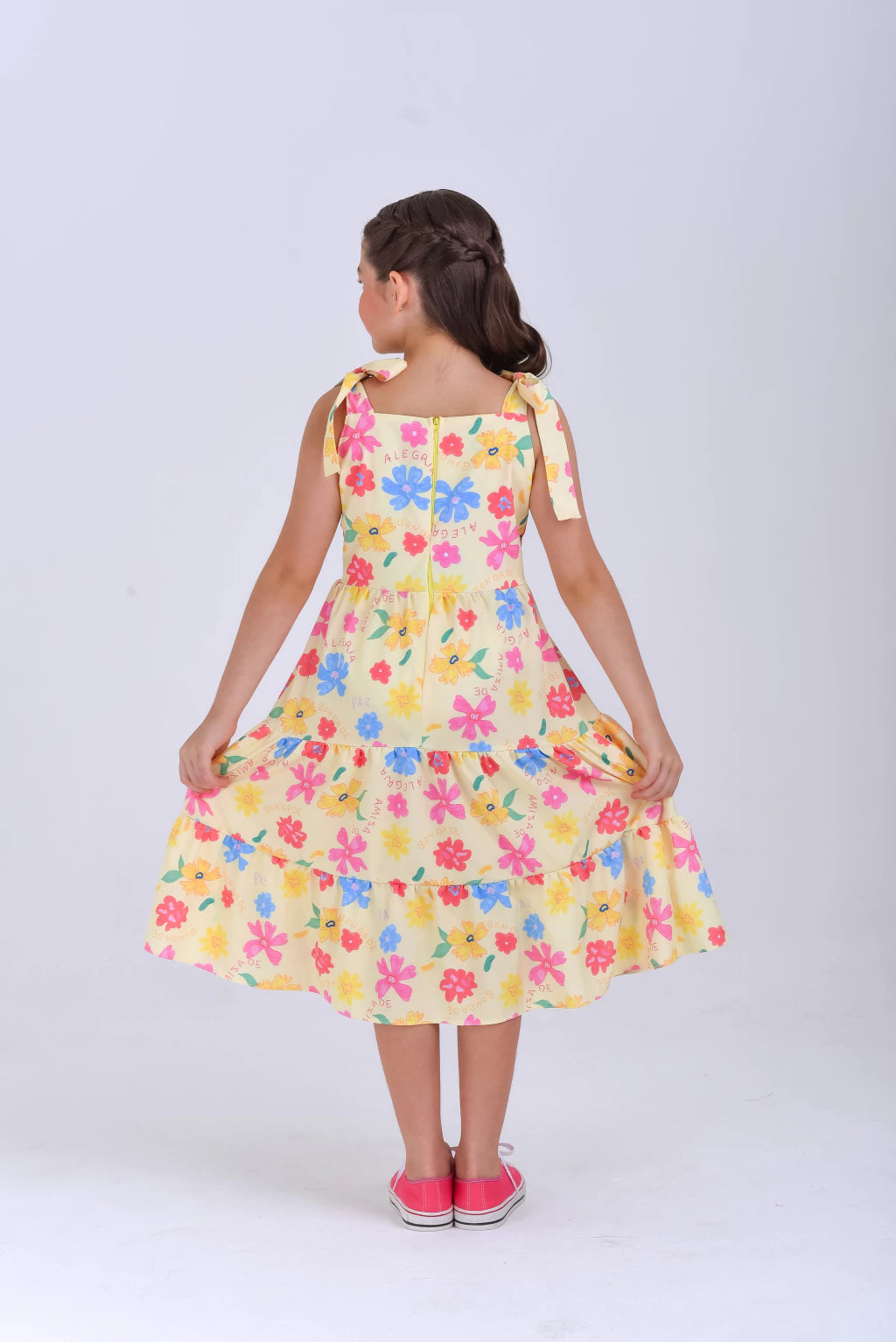 Vestido floral (6/12anos)