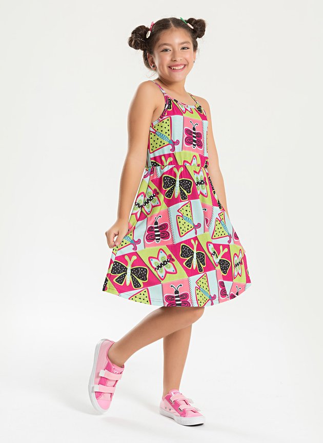 Vestido com alcinha 3anos