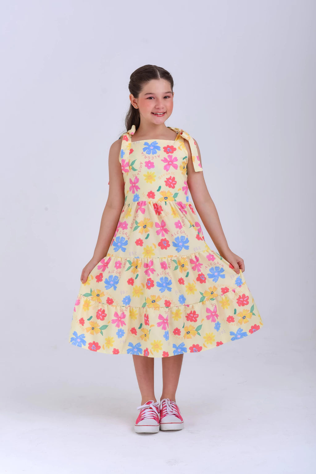 Vestido floral (6/12anos)