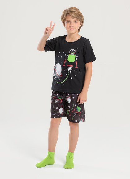 PIJAMA MASC. ASTRONAUTA (12ANOS)