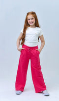 Calça wide leg moletom Tam.6|8 ANOS