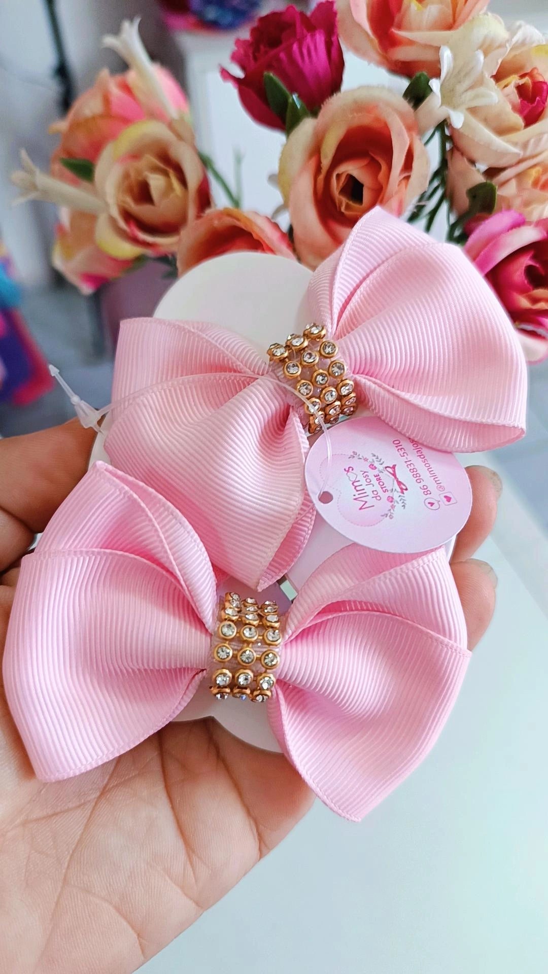 Duplinha bico de pato - Rosa bb