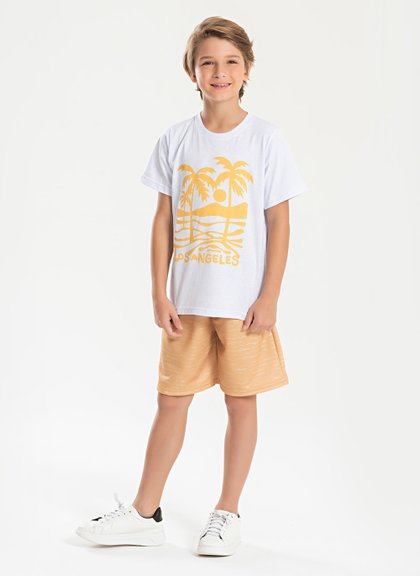Conj.Bermuda moletom(8ANOS)