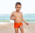 Sunga infantil masculina - 1 ano - Laranja